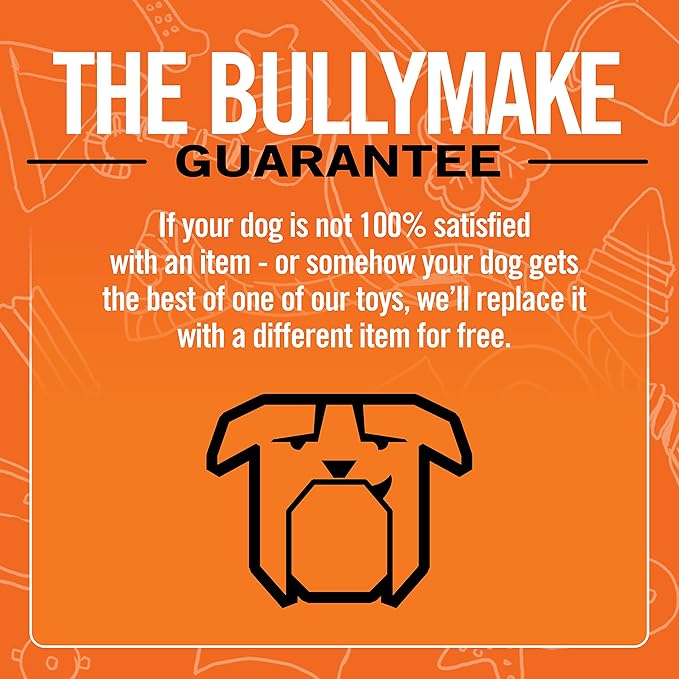 BULLYMAKE Brown Tough Chew Pretzel Toy for Dogs, Durable Nylon Dog Toys for Aggressive Chewers, Dental Stimulating, Tough Chew, Boredom Busting, Pet Supplies, Made in USA