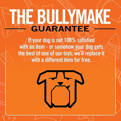 BULLYMAKE Brown Tough Chew Pretzel Toy for Dogs, Durable Nylon Dog Toys for Aggressive Chewers, Dental Stimulating, Tough Chew, Boredom Busting, Pet Supplies, Made in USA
