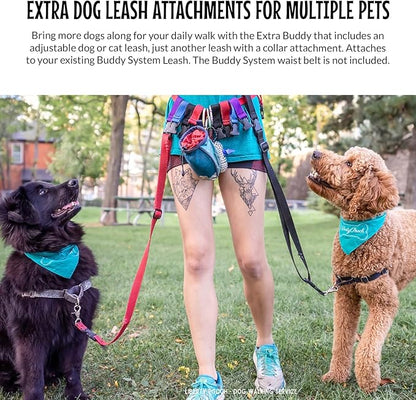 The Buddy System Accessories for Our Dog Leashes Made in USA (Extra Buddy, Regular Dog Red)
