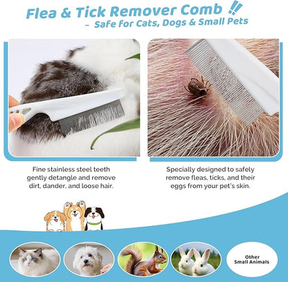 Pet Steam Brush for Dog & Cat – 3-in-1 Spray Hair Removal Comb for Shedding & Grooming, Softens Fur & Reduces Static – Water Brush for Long & Short Coats, Bath-Hating Pets, Includes Waterless Shampoo