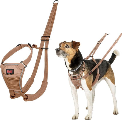 Halti No Pull Harness - Stop Your Dog Pulling on The Leash. Adjustable, Lightweight and Easy to Use. Reflective Dog Training Harness for Small Dogs (Size S, Desert Sand)