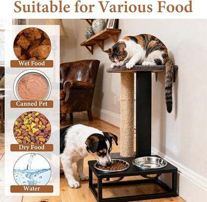 SHENLIU 8 Pack 8" Metal Cat and Dog Bowls, Stainless Steel Food and Water Dish Pet Bowls Replacement for Large Medium Small Dogs, 47 OZ Pet Feed Bowl for Kitten Puppy, Dishwasher Safe