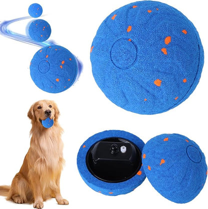 Interactive Dog Ball Toy, Automatic Motion Activated Smart Rolling & Bouncing Ball, USB Rechargeable Durable E-TPU Material Pet Toy for Small Medium Large Dogs, Boredom Relief & Exercise -- Blue