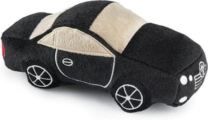 Haute Diggity Dog Furcedes Car Toy, Plush Designer Dog Toys with Interactive Squeaker, Stimulating Pet Enrichment, Machine-Washable & Safe Materials for All Breeds, One Size