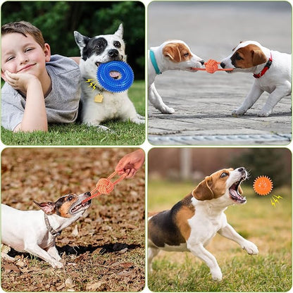 Dog Chew Toys for Puppy Teething, 3Pack 2-8 Months Puppies Teething Toys Soft & Durable Puppy Toys for Cleaning Teeth and Protects Oral Health Both Small Dogs & Medium Dog Suitable (6 Pack)