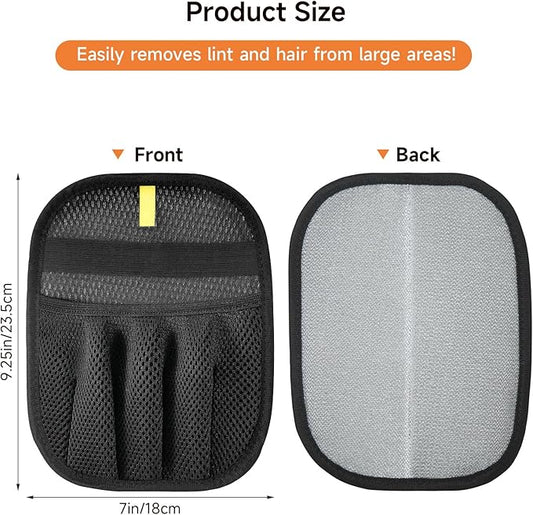 Pet Hair Remover Gloves for Cats & Dogs - Reusable Electrostatic Pet Hair Gloves, Fur Removal Tool for Home, Car Seats