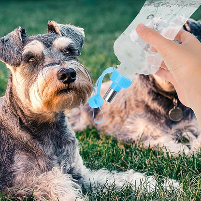 SUPVOX Portable Dog Water Bottle Leak-Proof Cap Outdoor Pet Water Dispenser for Small Dogs Cats Rabbits Hiking Travel