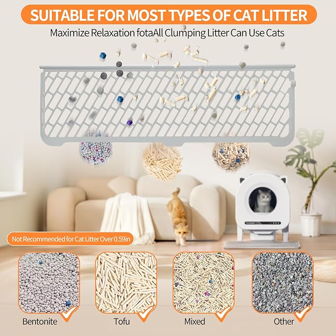 Self Cleaning Litter Box, Automatic Cat Litter Box for Multiple Cats, App Control with Safety Sensors, Removable Washable Liner,2 Rolls Garbage Bags