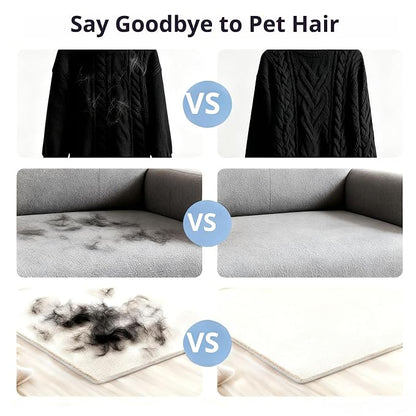 Pet Hair Removal Gloves for Dogs & Cats, Reusable & Washable Brush Pet Hair Remover for Couch, Carpet, Car Seat & Laundry