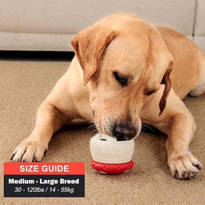 Natural Rubber Long Lasting Interactive Dog Toys to Keep Them Busy, Freeze Enrichment Toys for Medium and Large Dogs - Lifetime Replacement - Frozen Puzzle Treat Dispensing Dog Toys