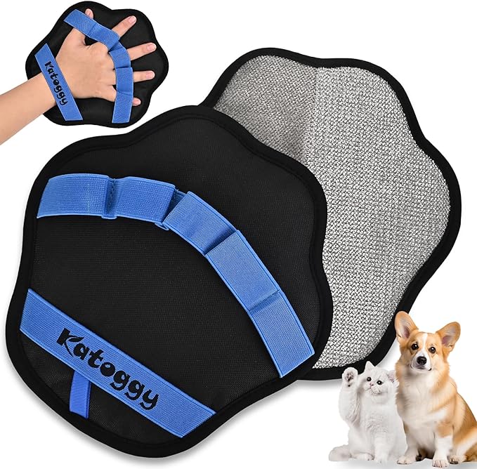 Pet Hair Removal Glove for Dog and Cat, Upgraded 5-Finger Electrostatic Pet Hair Remover, Reusable and Easy Cleaning, Effortlessly Remove Hair from Clothing, Couch, Carpet, Car Seat and Furniture