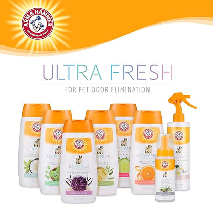 Arm & Hammer Ultra Fresh Tearless Puppy Shampoo and Conditioner 2 in 1 with Baking Soda Deodorizer, Gentle Pet Wash for Odor Control, Puppy Bath, Coconut & Lime Verbena Scent, 16 Fl Oz