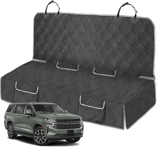 Dog Seat Cover Compatible with Full-Size SUV Ford Expedition, Chevy Tahoe/Suburban, Dodge Durango, GMC Yukon/Yukon XL, Cadillac Escalade/ESV, Jeep Wagoneer, Pet Car Bench Back Seat Cover