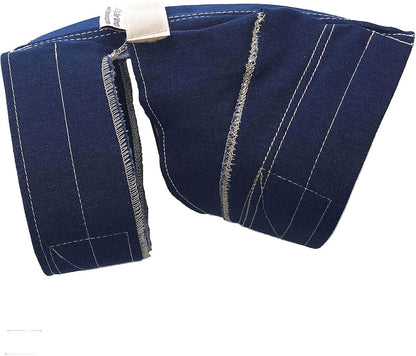 No Flap Ear Wrap (Denim, X-Small)