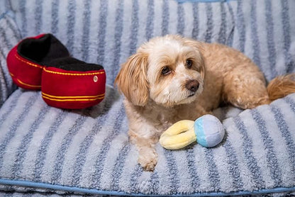 Glow Pups Dog Toy Diamond Wedding Ring Plush Puppy Toy with Squeaker, Durable Materials, Interactive, Soft and Comfortable, Engagement Ring, Ideal for Small Dogs - Red
