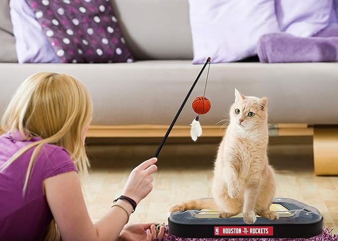 Houston Rockets Basketball Cat Scratcher Toy