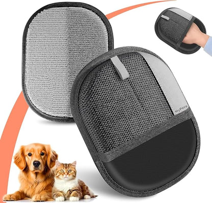 Pet Hair Removal Glove for Dogs & Cats, Newly Upgraded Reusable Electrostatic Pet Hair Glove, Magic Brush Pet Hair Remover Tool for Clothing, Couch, Carpet, Car Seats