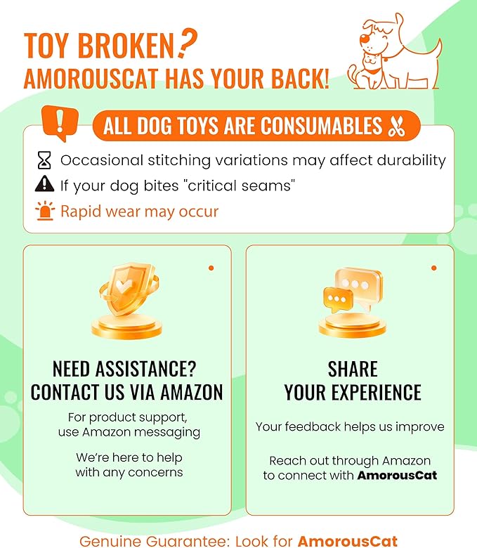 Squeaky Plush Dog Toys - Adorable Animal Designs with Soft Cotton Filling, Cute Stuffed Dog Chew Toys for Small, Medium Non-Aggressive Chewing Dogs Chewer (White - Giraffe/Lamb)