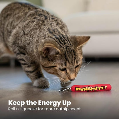 Catstages Green Magic Dynamite Stick Catnip Cat Toy,(Pack of 2)