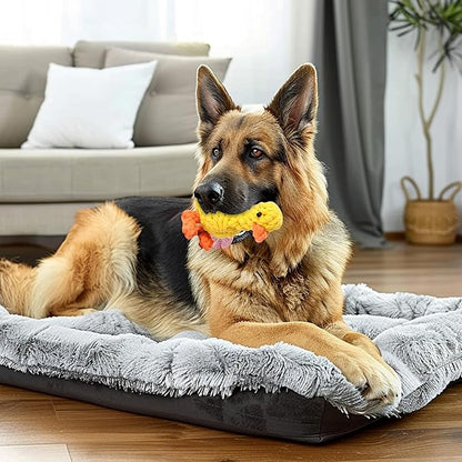 Vaulted Skulls & Co Dog Duck Toy Small 5" | Rope Dog Toys | Ducky Pet Toys | Tug of War Rope Doggy Toys | Pull & Tug Dogs Toy | Duck Doggy Treats | Yellow/Orange | 5"