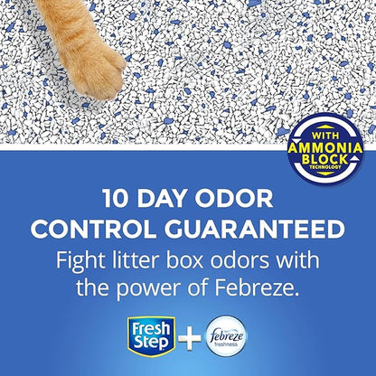 Fresh Step Multi-Cat Scented Litter with the Power of Febreze, Clumping Cat Litter, 34 Pounds (Package May Vary) (Package May Vary)