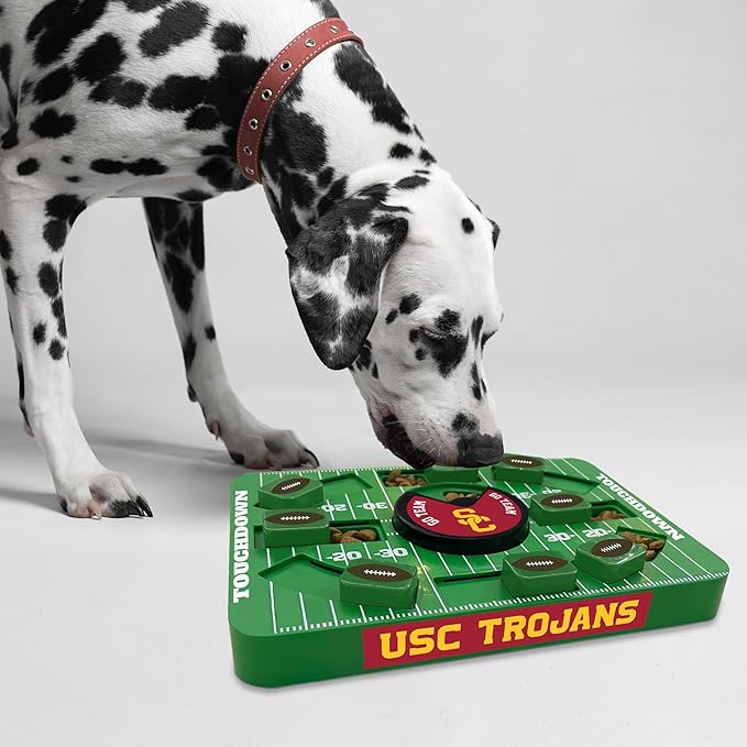 Pets First USC NCAA Large Puzzle Toy - Interactive Dog Treat & Slow Feeding Toy