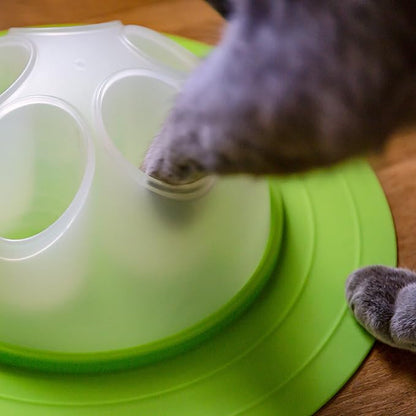 Franklin Pet Supply Co. Interactive Cat Digging Slow Feeder Bowl - Toy Bowl for Treats + Food - Scratching Feeder - Interactive for Cats + Kittens