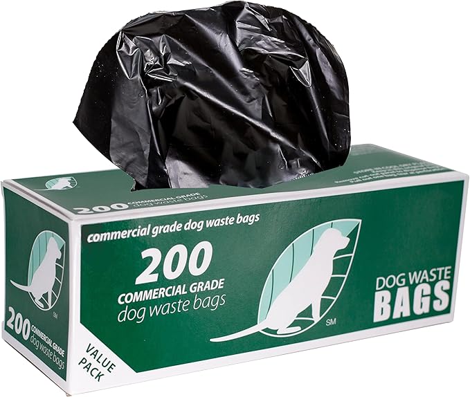Zero Waste USA - 200 Commercial Grade Dog Waste Station Refill Roll Bags - (Most Popular) - 40% Thicker than competitor brands - Fits Any Dog Waste Station - 1 Roll of 200 bags per roll