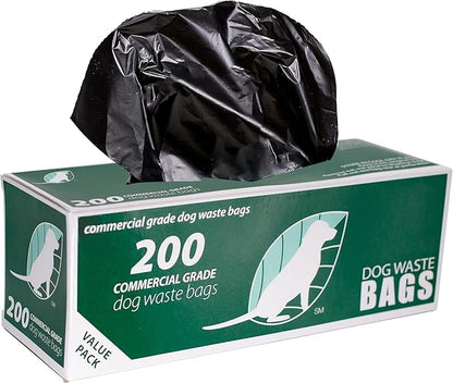 Zero Waste USA - 200 Commercial Grade Dog Waste Station Refill Roll Bags - (Most Popular) - 40% Thicker than competitor brands - Fits Any Dog Waste Station - 1 Roll of 200 bags per roll