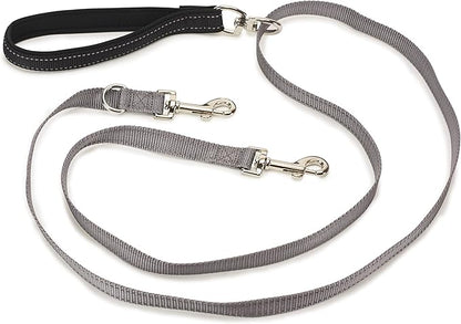 PetSafe Two Point Control Leash, Padded and Reflective Nylon, Converts to Single Leash, Works with 3in1 Harnesses, 3/4 in. Wide
