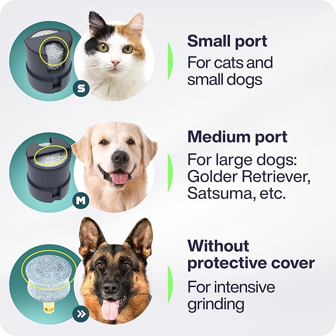 Dog Nail Grinder Quiet Dog Nail File Pet Toenail Grinder for Dogs Quiet Cat Electric Drill Trimmer for Large Dogs Small Medium Pet Electric Trimmer Drill for Dogs with Guard (Grey)
