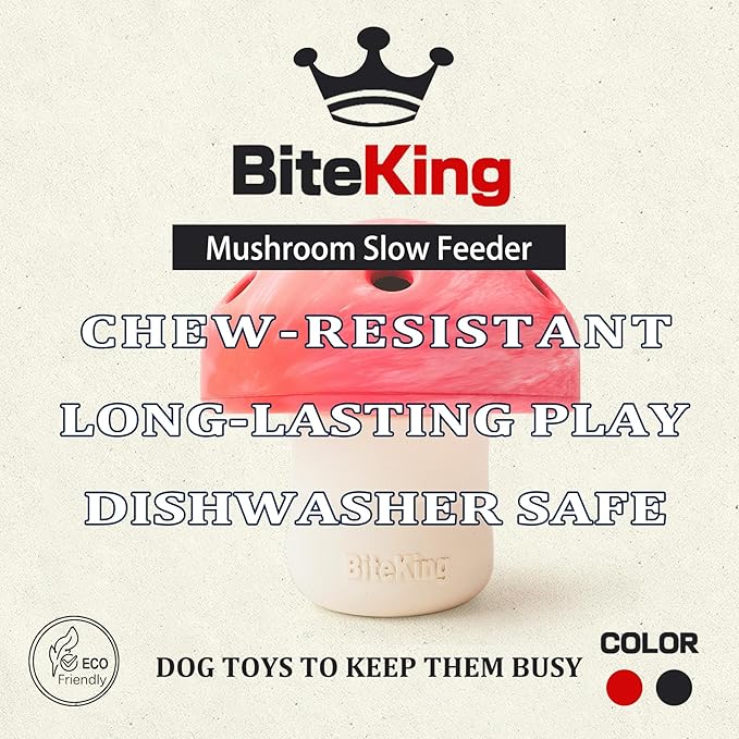 Natural Rubber Dog Enrichment Toys for Large Dogs, Slow Feeder to Keep Them Busy - Lifetime Replacement - Durable Treat Dispensing Dog Puzzle Toys for Large Breed