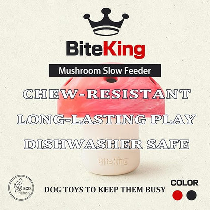 Natural Rubber Dog Enrichment Toys for Large Dogs, Slow Feeder to Keep Them Busy - Lifetime Replacement - Durable Treat Dispensing Dog Puzzle Toys for Large Breed