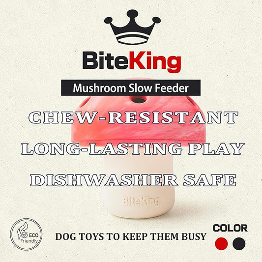 Natural Rubber Dog Enrichment Toys for Large Dogs, Slow Feeder to Keep Them Busy - Lifetime Replacement - Durable Treat Dispensing Dog Puzzle Toys for Large Breed
