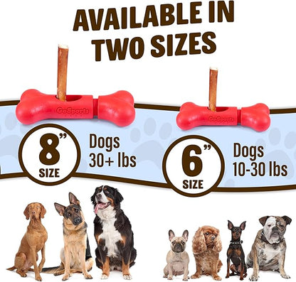 GoSports Chew Champ Bully Stick Holder for Dogs - Securely Holds Bully Sticks to Help Prevent Choking - 8 Inch Size