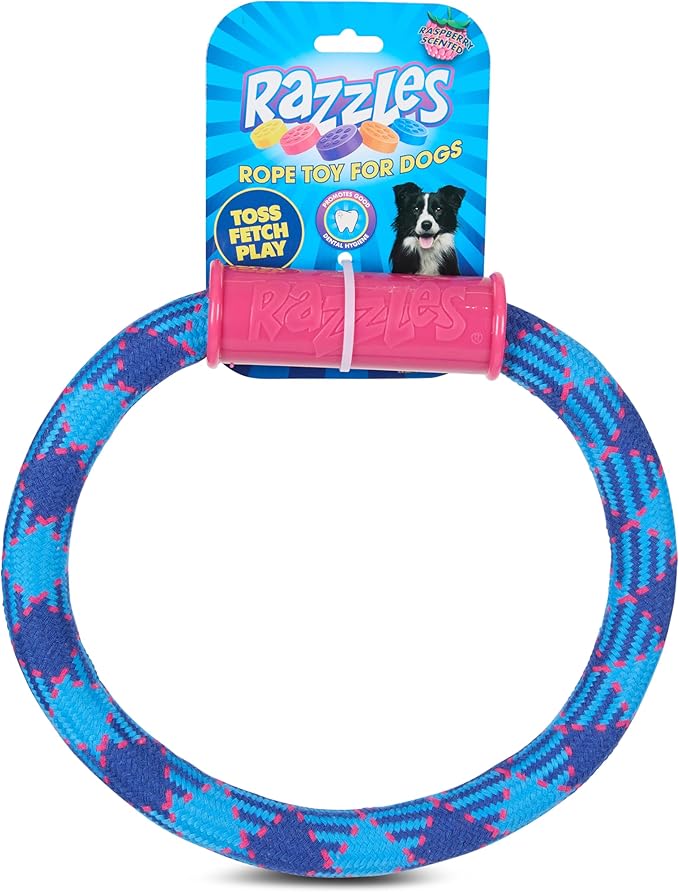 Tootsie Rope Toys for Dogs – Durable Rope Dog Toys for Aggressive Chewers – Figure 8 and XL Ring Shapes – Flossing Chew Toys for Large Dogs – Blow Pop, Dots, Razzles, Junior Mints & Tootsie Roll