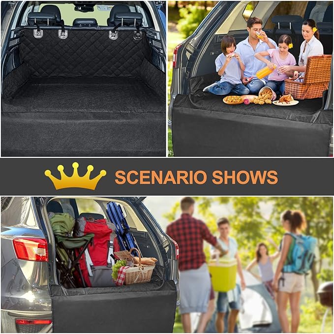ANOSOSPECIAL Dog Car Seat Cover for Back Seat Cover for Kids,Non Stick Fur Rear Seat Protector for Pet,Nonslip Waterproof Durable Universal Fit Interior Backseat Covers for Auto Van SUV