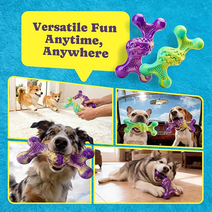 Dog Toys for Aggressive Chewers: Larger Size, Weighing 400g, 2 Pack Tough Dog Toy for Medium & Large Dogs Weighing 30-110 lbs, Indestructible Dog Chew Toys
