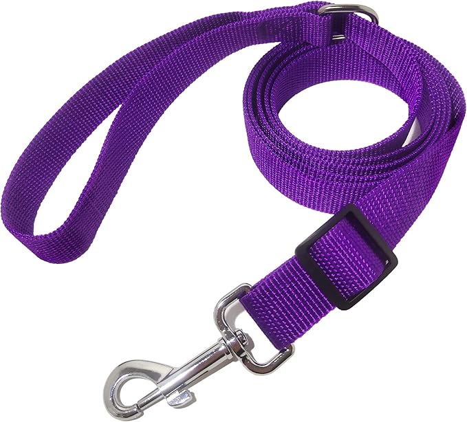 TAIAN Adjustable Nylon Dog Leash, 6 Foot Long Dog Leashes for Medium Large Dogs