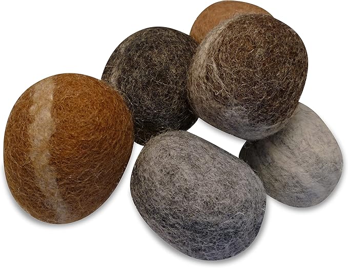 Wool Cat Balls - Natural Handmade Felt Ball Toys for Indoor Cats and Kittens