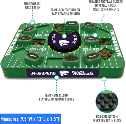 Pets First NCAA Kansas State Large Puzzle Toy, Dog Puzzle Treat Toy, New Large Size, Interactive Dog Treat Toy, Dog Slow Feeding Toy