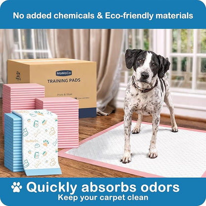 200 Count Dog Training Pads - 23"x23" Leak-Proof 6-Layer Puppy Pee Pads, Super Absorbent Potty Pads with Instant Dry Gel, Bulk Value Pack for Dogs & Cats (100 Pattern + 100 Pink)