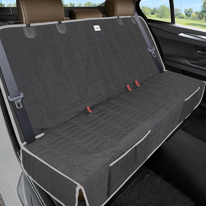 Reliadura Relidura Bench Seat Cover for SUV Waterproof Seat Covers for Dogs in Car Non-Slip Dog Car Seat Cover for Back Seat Heavy Duty Protector for Suvs Rear Seat Covers for SUVs
