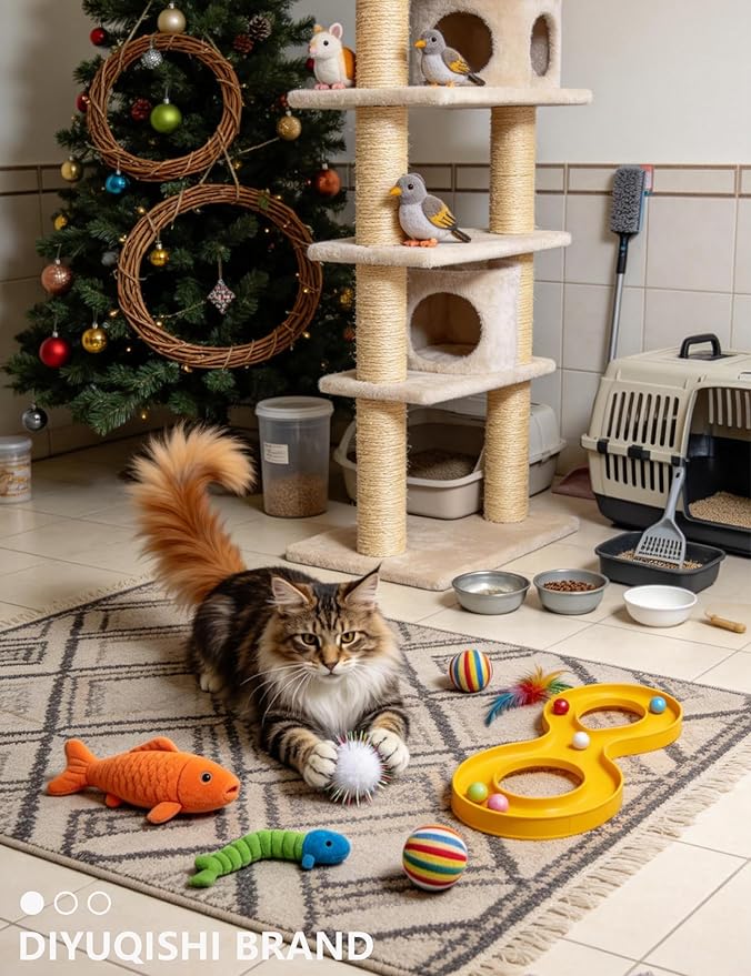 50-Pack Soft Cat Toy Balls – Fun Playtime & Exercise for All Cats (1.5 in, 50 Balls)