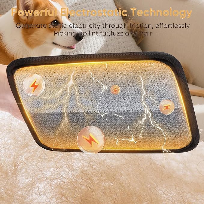 Pet Hair Remover, electrostatic pet Hair Removal Gloves - Reusable cat and Dog Hair Removal Tools for Furniture, Clothing, and Bedding - Sofas, Blankets, and Hair Removal Controls (1 Piece)