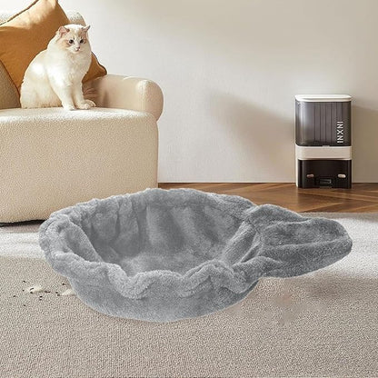 Hammock for, Cozy Nesting Accessory for Indoor Felines, Gray