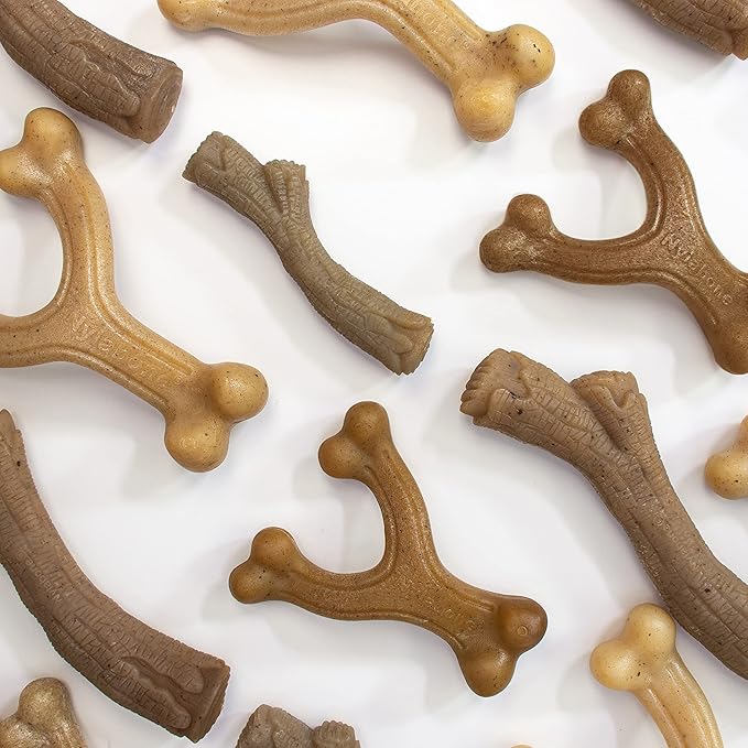 Nylabone Gourmet Style Stick Strong Chew Toy for Dogs, Peanut Butter Flavor, Medium - Up to 35 lbs, 1 Count