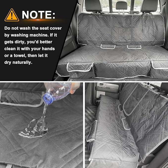 Dog Car Seat Cover Compatible with 2021-2025 Ford Bronco Sport, Waterproof Pet Bench Seat Cover for Back Seat, 600D Heavy Duty Scratch Proof Nonslip Truck Seat Covers for Dogs