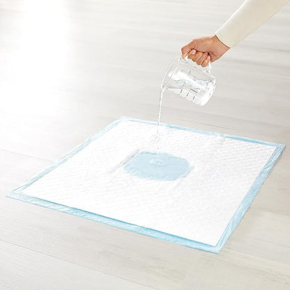 Amazon Basics Puppy Pads, Heavy Duty with 5-Layer Leak-Proof Design, Quick-Dry Surface, Built-In Attractant Potty Pads for Dogs, X-Large, 34 x 28 in., 10-Count
