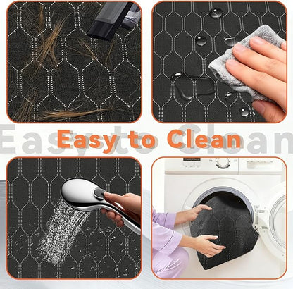 Dog Car Seat Cover, Back Seat Pet Cover for Dogs Waterproof Nonslip Dog Car Hammock 5-in-1 Seat Protector for Dogs Durable Soft Seat Covers for Cars,SUV&Trucks